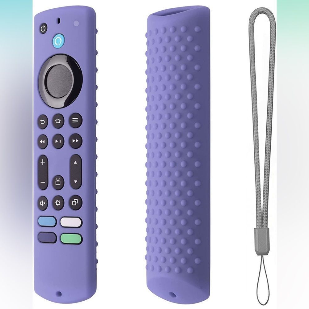 Silicone Remote Case for Alexa Fire TV Voice Remote in Lavender Grey